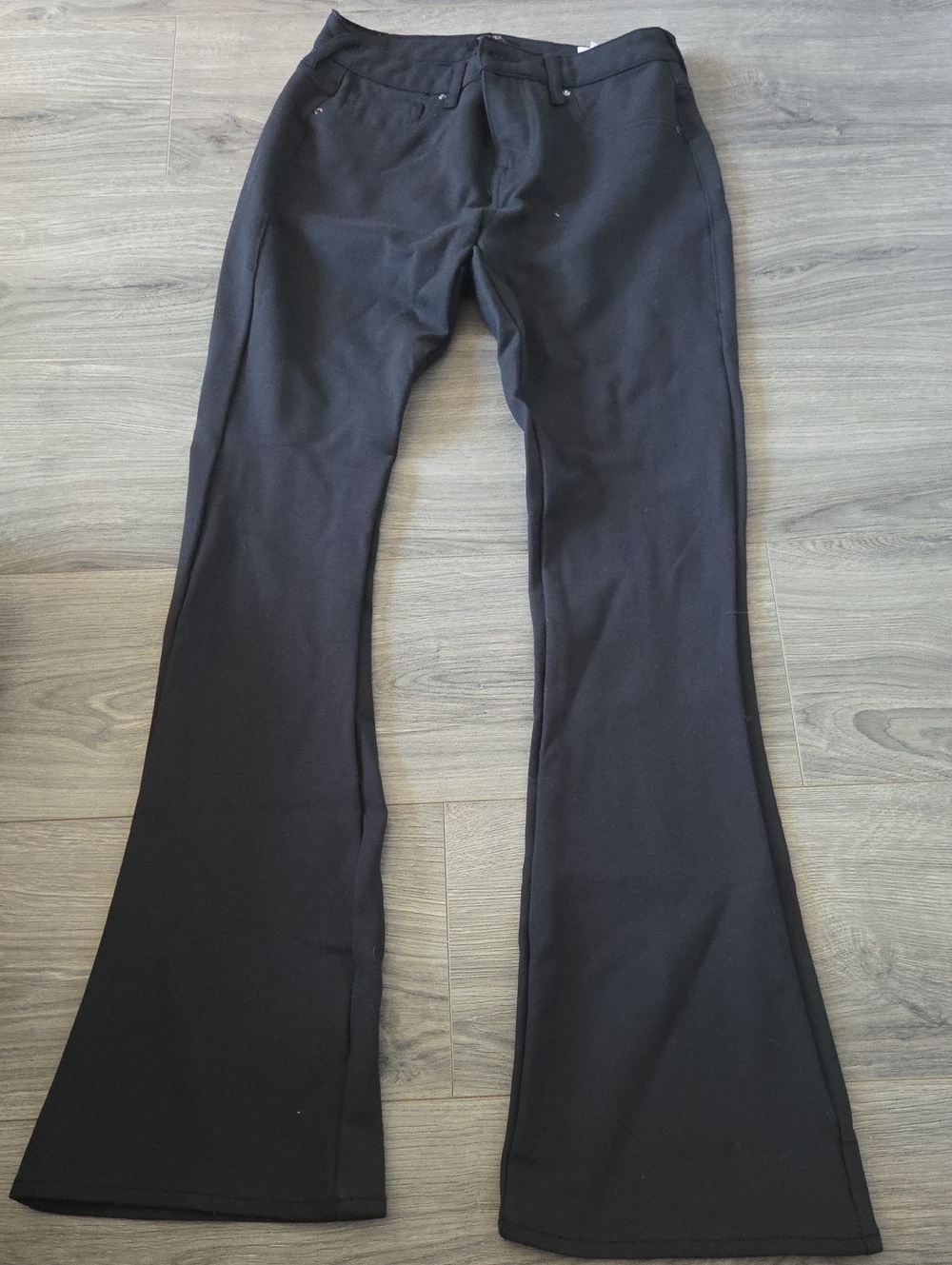 True Religion Black Boot Cut Stretch Pants